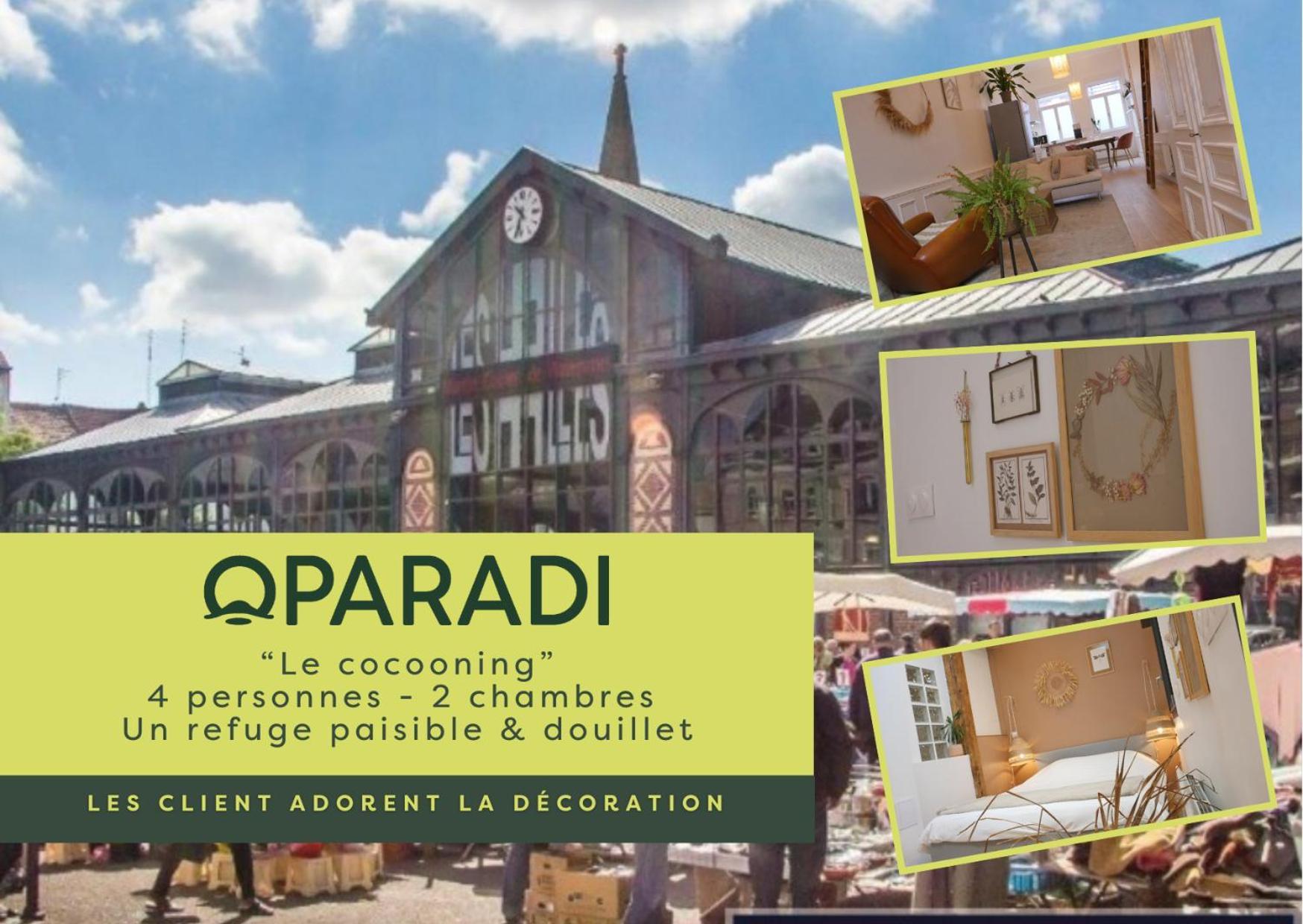 Oparadi "Le Coconing" En Plein Coeur Du Marche De Wazemmes 里尔 外观 照片